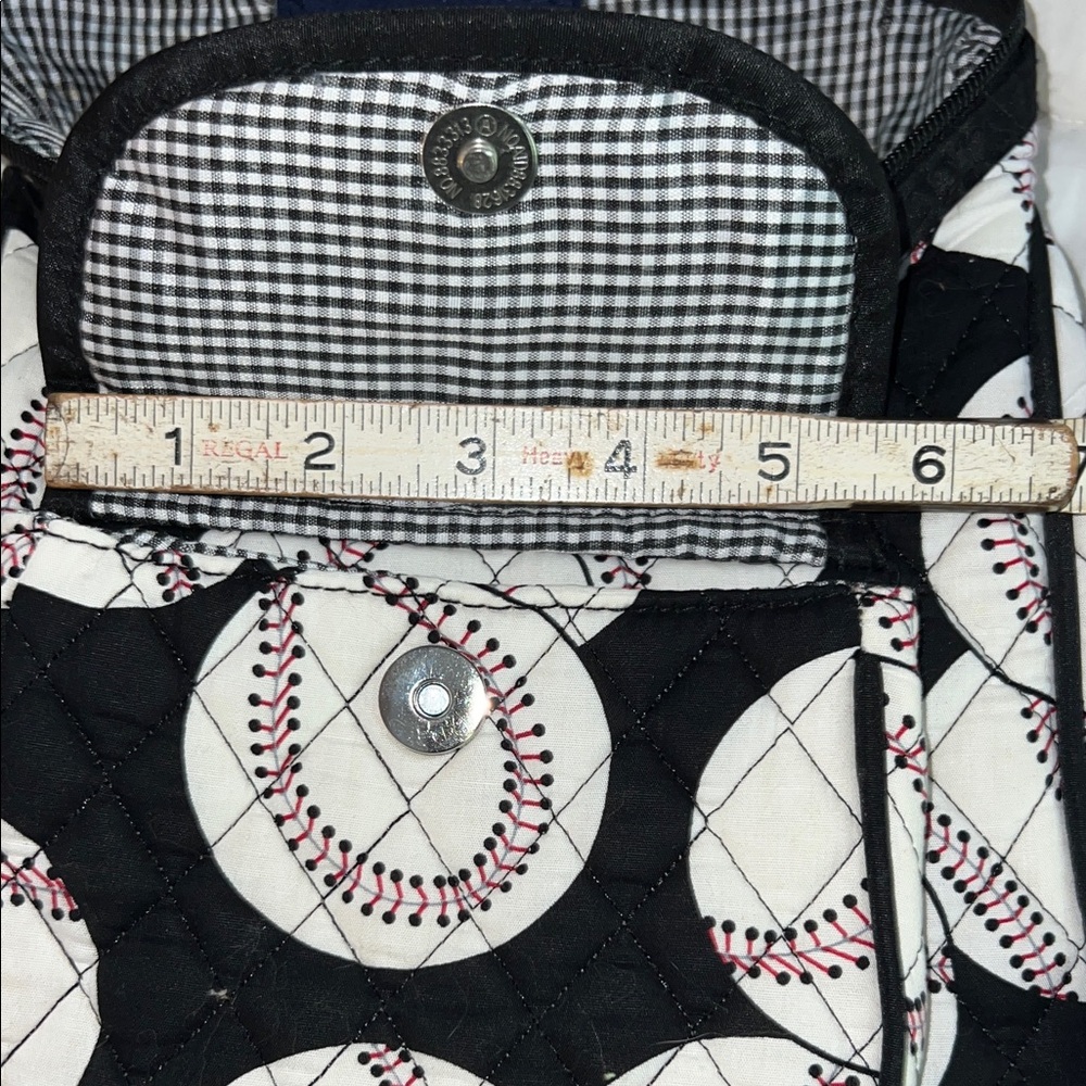 Quilted Baseball Pattern Backpack - Picture 16 of 16